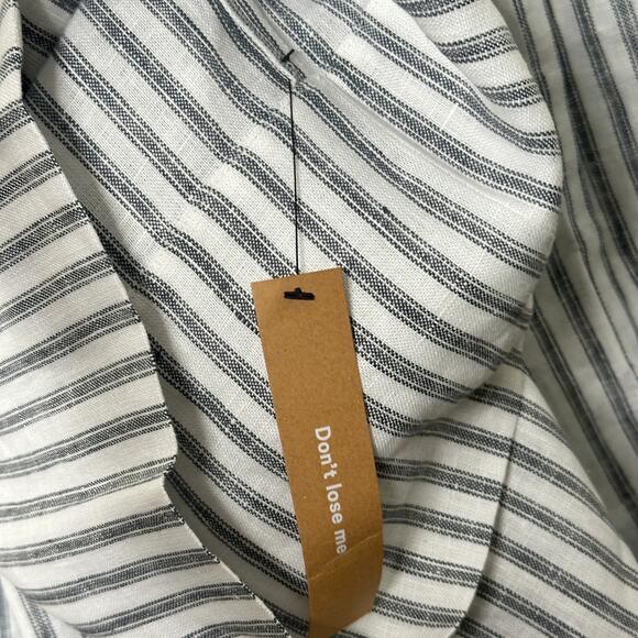 REFORMATION Fernando Linen Wide Leg Pants Antibes Stipe Sz 1X NWT {3A45} - Picture 9 of 9